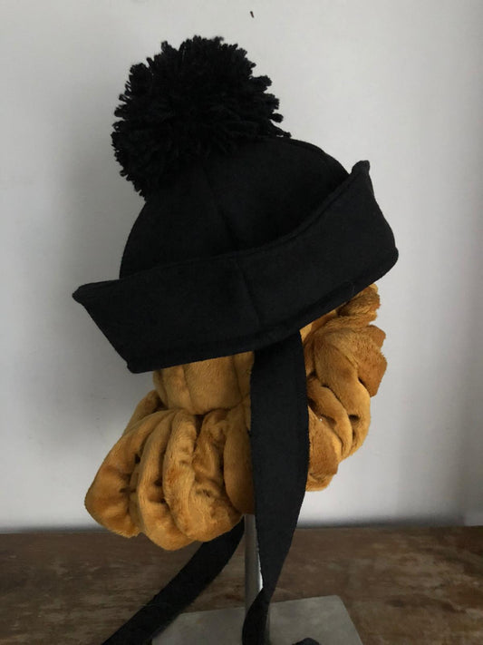 Patrick Black Wool Pompom Hat